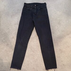 Levi's Black Straight Leg Jeans